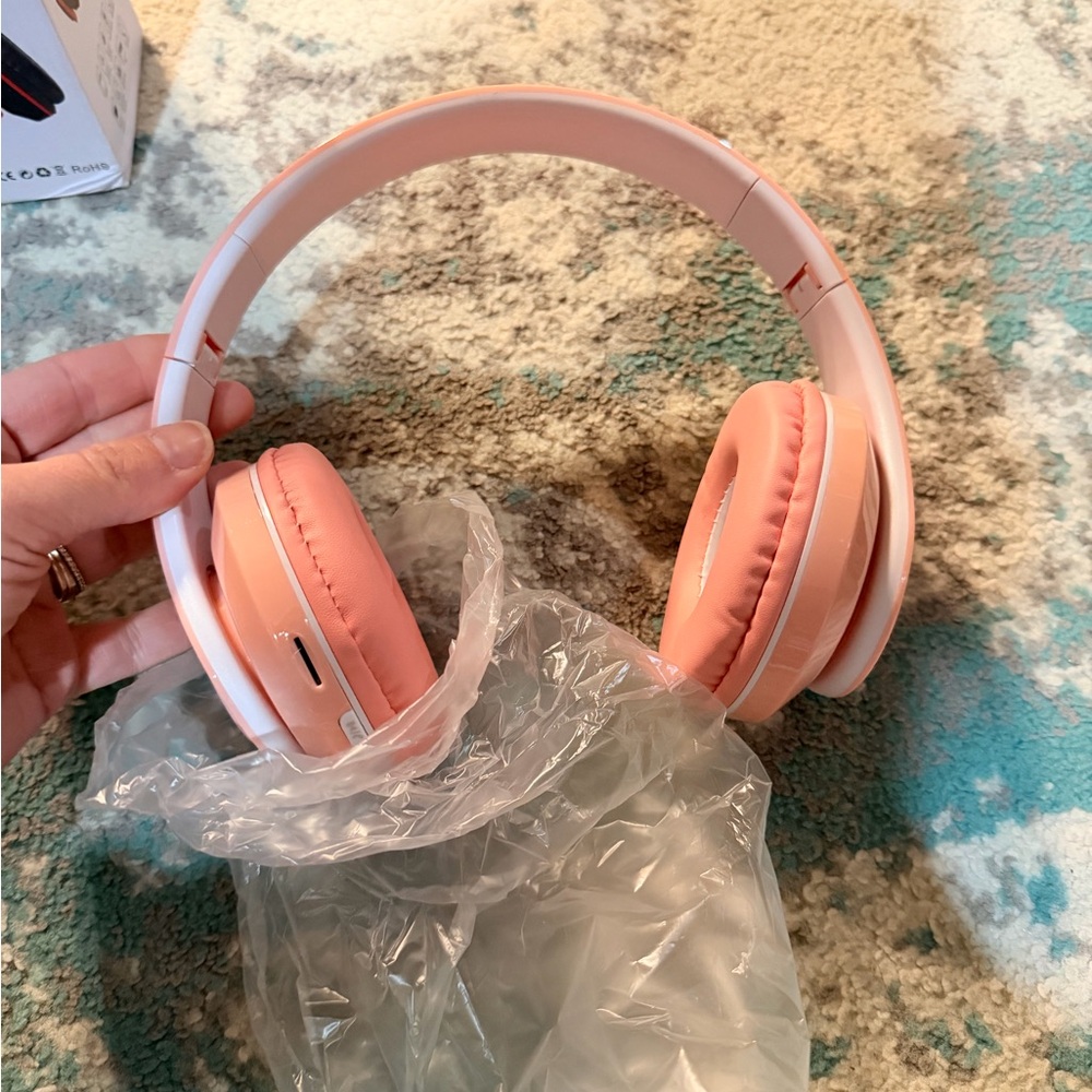 Wireless Pink Headphones